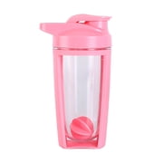 Ruhiku GW 500ml 16.9oz Protein Shaker Bottle - Leak-Proof Gym Cup w/ Measurement Markings & Mixer Ball | Double-Wall Hot/Cold Water Bottle, One-Hand Grip Workout Shaker