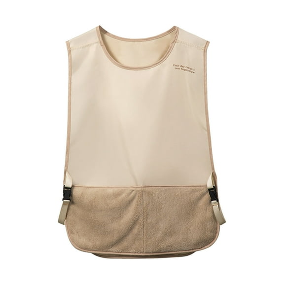 Ruhiku GW Adjustable Vests Apron with Pockets Towel for Handwipe Kitchen Household Cooking Waterproof and Oil Proof Catering Work Clothes Waistcoat Unisex BBQ Apron