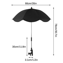 UPF 50 Sunshade Umbrella Chair Umbrella With Clamp Carts Wheelchairs Universal Rainproof Stroller Accessories Walmart