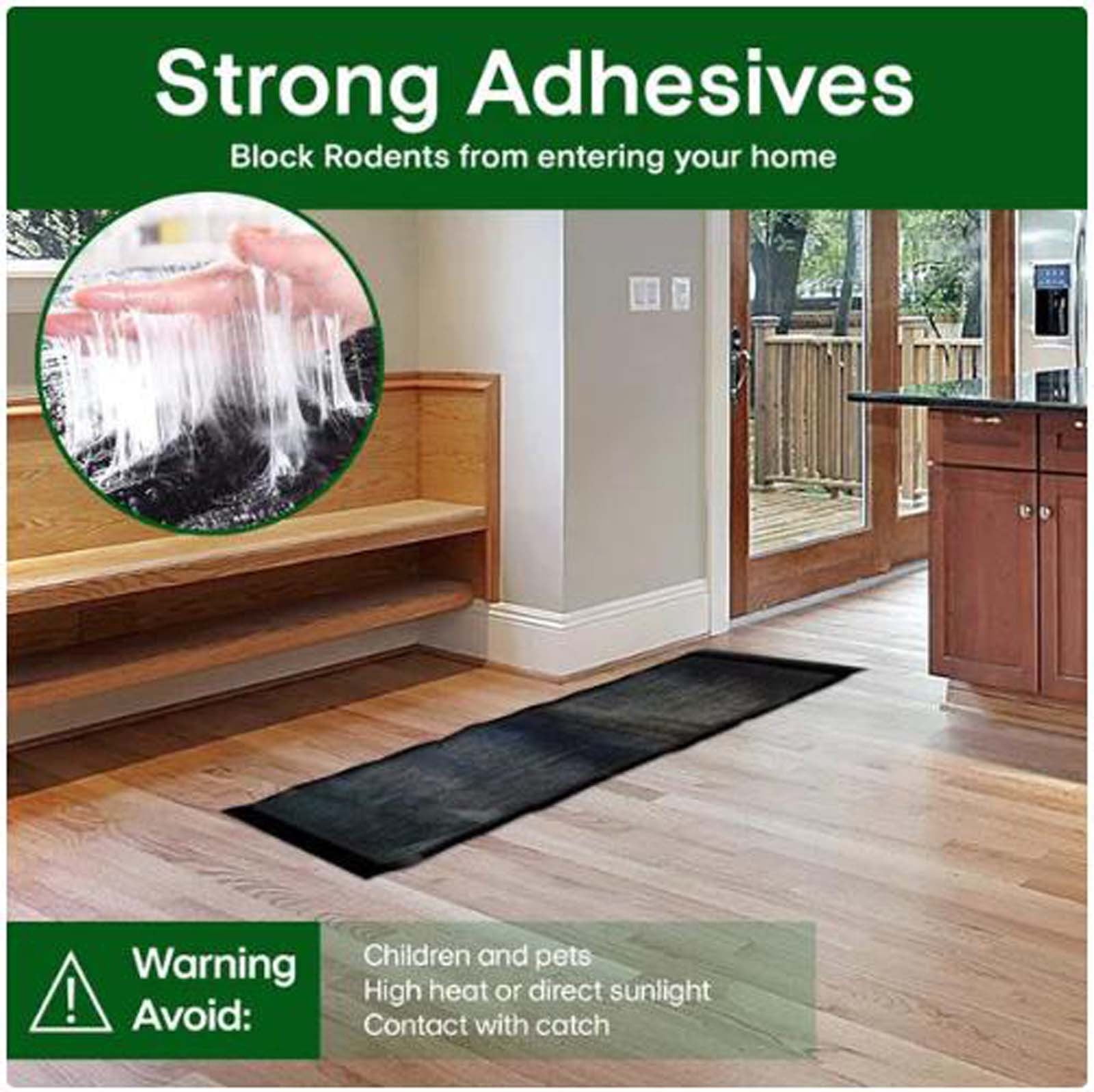 Ruhiku GW Glue Traps for Rats and Snakes, 11X48 inch Heavy Duty Baited