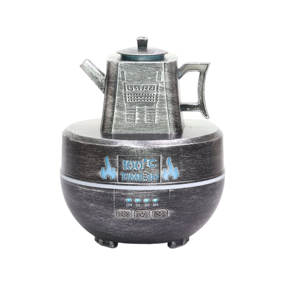 Ruhiku GW Vintage Aromatherapy Diffuser Humidifier - Antique Copper Teapot Design with Colorful LED Lights | USB/Type-C Ultrasonic Essential Oil Diffuser for Bedroom, Office, Spa Decor