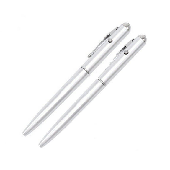 Ruhiku Gw 2Pc Plastic Ballpoint Pen with Currency Verification Functionled Light Ballpoint Pen 1Ml