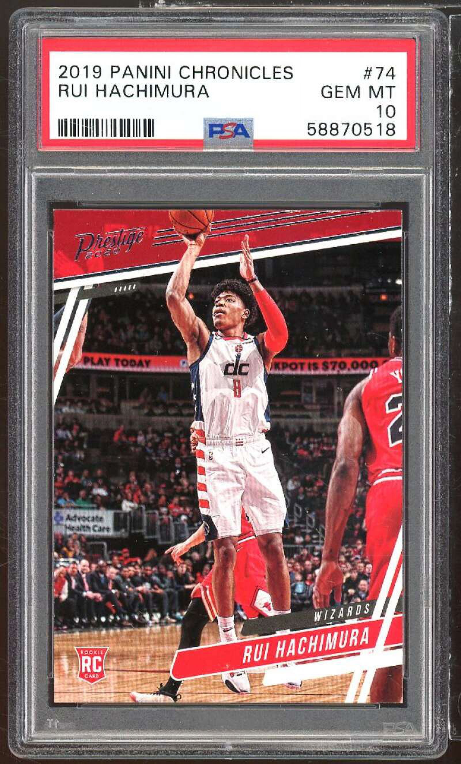 Rui Hachimura Rookie Card 2019-20 Panini Chronicles #74 PSA 10