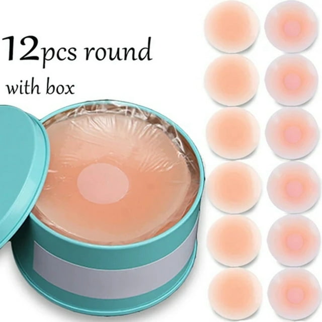 RuiCredibility Silicone Nipple Cover Reusable Women Breast Round Lift