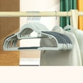 thumbnail image 1 of RuiHua Plastic Non Slip Clothes Hangers - 10 Pack Slim Thin Coat Shirt Hanger with Rubber Grip Swivel Hook Heavy Duty Extra Large Space Saving, 1 of 6
