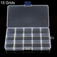thumbnail image 1 of RuiJY 15 Slots Clear Jewelry Storage Box Detachable Case Craft Beads Organizer, 1 of 10