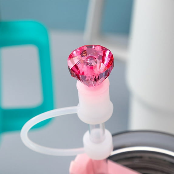 RuiJiao 10mm Diameter Straw Dust Caps - Set of Reusable PVC Soft Rubber Covers - Universal Fit for Most Straws - Ideal for Hygiene and Travel Use