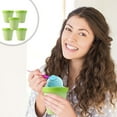 thumbnail image 1 of RuiJiao 200ml Multi-Color Frosted Plastic Cups (Set of 5), Reusable Ice Cream Containers, Scrub Jars and Dessert Displays, Eco-Friendly P-INK/White/Green/Yellow, 1 of 8