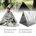 thumbnail image 1 of RuiJiao 4-Pack Multi-Person Aluminized Polyester Emergency Space Blankets for Outdoor Survival, Camping Hiking First Aid, Windproof Waterproof Heat Reflective, 1 of 9