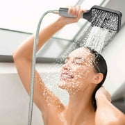 RuiJiao 4-Speed Handheld Shower Head with Boosted Water Pressure - Ideal for Bathroom Showers, Easy to Install and Operate
