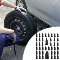 RuiJiao 40PCS Tire Repair Rubber Nail, Vacuum Tire Repair Kits Spiral Rubber Nails, Tire Screw Plug Fast Tool Self Service Tire Repair Nail for car, Motorcycle, Truck, Tractor Tire Puncture Repair