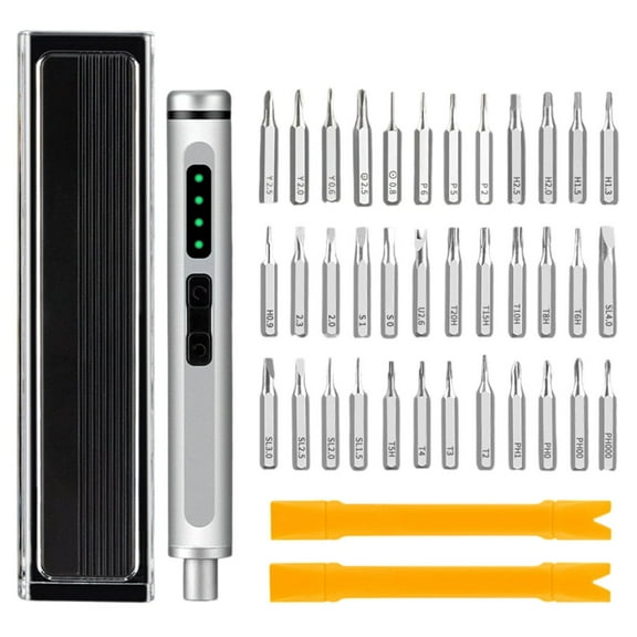 RuiJiao 44-Piece Magnetic Precision Screwdriver Set with S2 CRV Steel Bits for Electronics Phone Laptop Repair