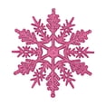 thumbnail image 1 of RuiJiao 48Pcs Colorful Glittering Plastic Snowflake Christmas Tree Decorations, 7.5cm Holiday Ornaments for Home, Party, Festive Winter Decor with Warm Atmosphere (As Shown), 1 of 1