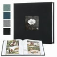 thumbnail image 1 of RuiJiao 4x6 Memory Photo Album with Writing Space and Linen Cover, Holds 200 Photos, PVC Free, 1 of 5