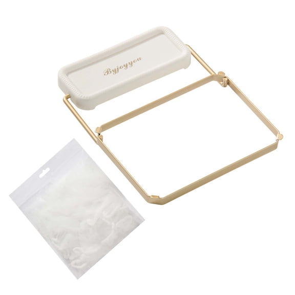 RuiJiao 50Pcs Kitchen Sink Disposable Filter Mesh Rack with Fine Strainer, Anti-Blocking Food Waste Catcher Basket for Sink Drain, Sponge and Vegetable Storage, Elastic Groove Design