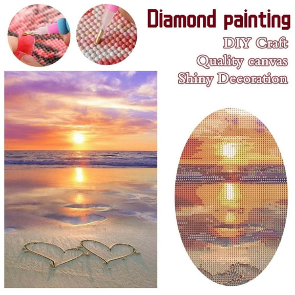 RuiJiao 5D DIY Full Drill Crystal Painting Kit - Christmas Tree Wall Decor for Home - Perfect Handmade Holiday Gift