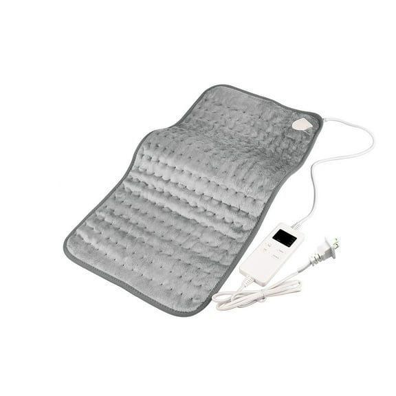 RuiJiao 76x40cm Electric Heating Blanket with Smart Temperature Control, 6-Level Adjustment and Auto Shutoff, Soft Flannel Fabric, Machine Washable for Home, Office, Travel