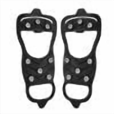 RuiJiao 8-Point Ice Cleats Snow Grips, High-Strength Stainless Steel Carbide Tips for Hiking Mountaineering Climbing Winter Safety Traction