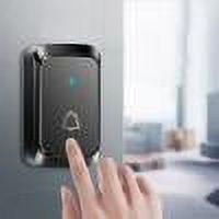 RuiJiao 900ft Wireless Doorbell - Battery-Powered 34 Ringtones 4 Volume Levels, IP44 Waterproof Home Office Kit