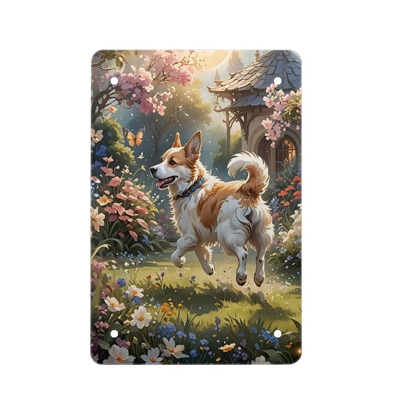 RuiJiao AI Generated Custom Metal Sign Personalized Aluminum Wall Art for Home Decor Bar Cafe 14x20cm