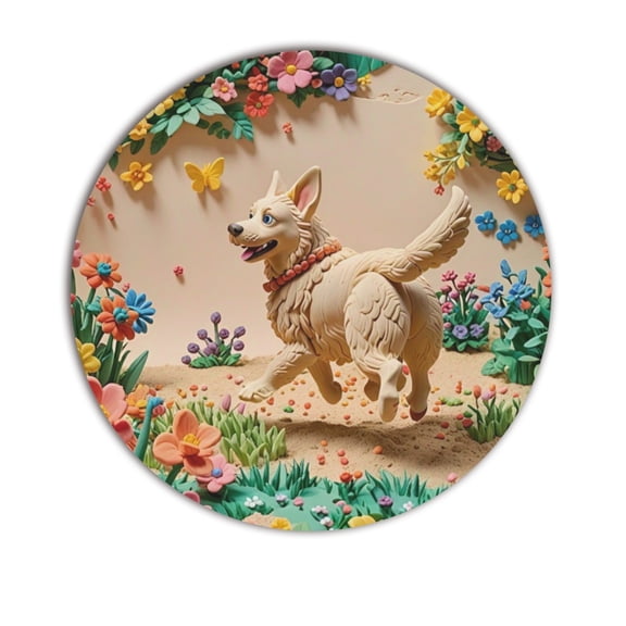 RuiJiao AIGC Custom Mouse Pad 20x20cm with Photo Print, Non-Slip Rubber Base, Personalized Gift for Office or Gaming