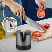 RuiJiao All-in-One Suction Cup Sharpener - Multi-Functional Knife and Scissors Grinder for Right Angle and Serrated Blades, Kitchen Essential Tool