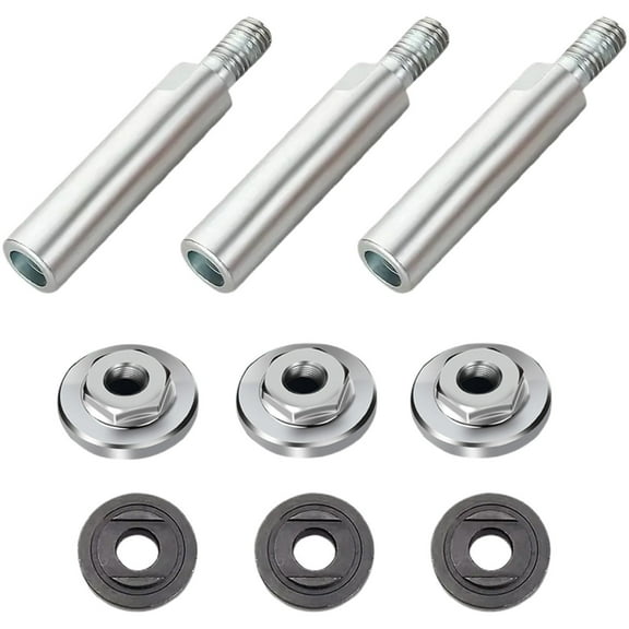 RuiJiao Angle Grinder Extension Rod 45# Steel Plated for Model 100 Grinders, Multi-function Grinding Polishing Accessory for Narrow Spaces