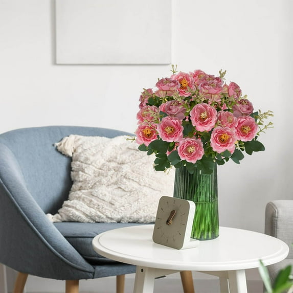 RuiJiao Artificial Flowers, Fake Floral Arrangements for Party Table Centerpieces, Bouquets for DIY Bridal Wedding Shower Decorations, Home Decor Indoor Outdoor