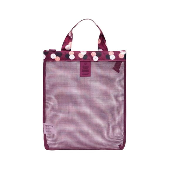 RuiJiao Beach-Ready Swimwear Mesh Bag - Large Capacity, Breathable Mesh Storage for Swimsuits, Towels, and Beach Essentials