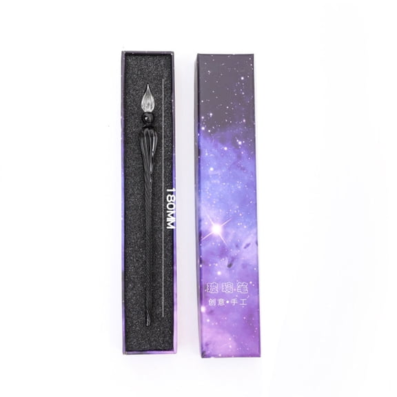 RuiJiao Calligraphy Glass Dip Calligraphy Pen Set, Crystal Glass Pens for Art, Writing, Drawing, Signatures, Gift for Kids and Artist