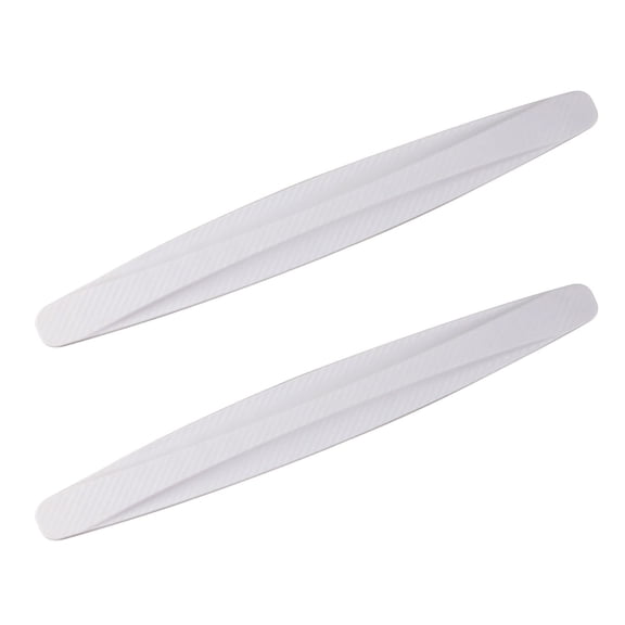 RuiJiao Car Anti Collision Strip 2-Pack, Carbon Fiber Style PVC TPE Bumper Protection 40cm x 5.2cm