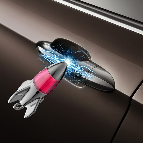RuiJiao Car Anti-static Keychain - Rocket Shaped Multifunctional Discharge Device for Eliminating Static Electricity