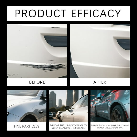RuiJiao Car Paint Scratch Repair and Headlight Restoration Kit – Nano Coating Polishing Paste, 120ml, Effortless Scratch Removal and Long-Lasting Protection, Includes Applicator Sponge and Cloth