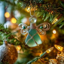 RuiJiao Christmas Angel Pendant Ornament, Elegant Holiday Decor, Durable Material with Assorted Colors for Tree, Wreath, Garland, Perfect Festive Gift Idea