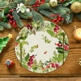 thumbnail image 1 of RuiJiao Christmas Snowman Round Placemats, Multicolor Polyester Insulated Table Mats for Holiday Kitchen Decor, 1 of 8