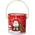 thumbnail image 1 of RuiJiao Christmas Vintage Tinplate Cookie Jar with Airtight Lid, Red Holiday Kitchen Storage Container for Cookies, Biscuits, Snacks, Gift-Giving and Countertop Decor, 1 of 2