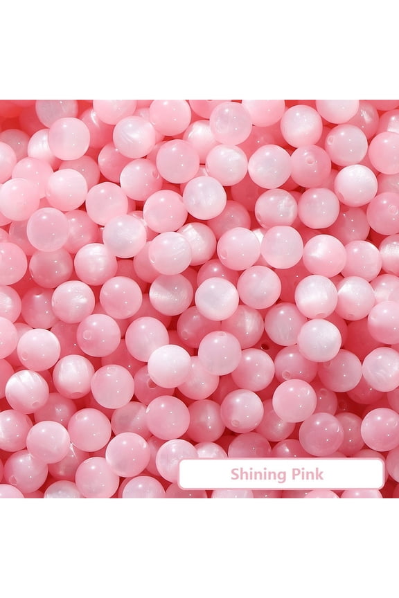 Clearance 20Pcs Resin Beads 8mm Multicolor, Bulk Silicone Beads 8mm for Keychain Pens and Bracelet Making