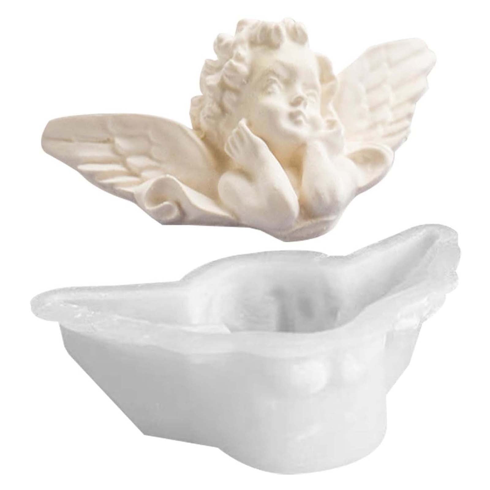 2 Moules En Silicone 3D En Forme D'Ange - Pour Résine, Chocolat, Bougies, Savon DIY - 4