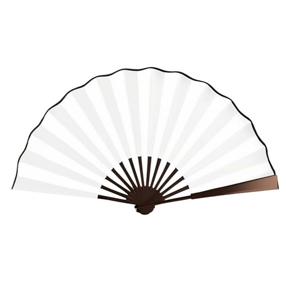 RuiJiao Boots on The Ground Fans Largefold Fans, Decorative Folding Fans, Line Dance Popping Fan, Chinese Vintage Retro Fabric Fans, for Performance, Dance, Wedding