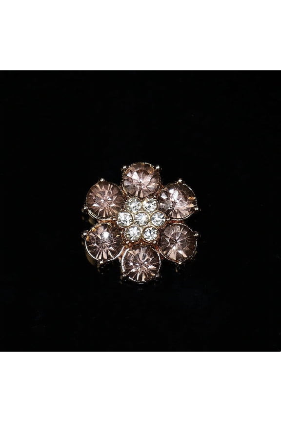 Decorative Rhinestone Button Covers - Detachable, Fancy Design for Women's Clothing, Crystal Button Clips for Shirts and Accessories