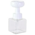 thumbnail image 1 of RuiJiao Flower Design Foaming Soap Dispenser - Clear Plastic Refillable Pump Bottles for Hand Soap, Lotion, or Shampoo - Available in Two Sizes, 1 of 5