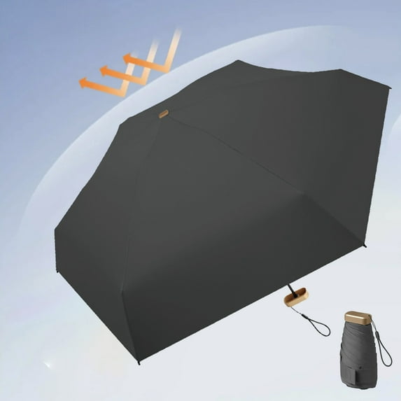 RuiJiao Mini Travel Sun Umbrella for Purse, for Purse Lightweight Folding Umbrella, Small Compact UV Protection, Lightweight Portable Parasol, for Women, Men, Kids