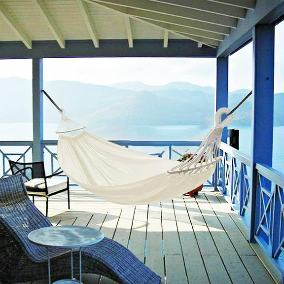 RuiJiao Outdoor Hammock, Super Soft and Breathable Mesh, Ice Silk Mesh ,for Indoor, Balcony, Terrace, Garden, Camping, Backpacking