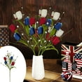 thumbnail image 1 of RuiJiao Patriotic Artificial Berry Stem, Memorial Day Flowers, 4th of July Decorations Red White and Blue Flowers, for Independence Day Home Table Centerpiece Decor, 1 of 6