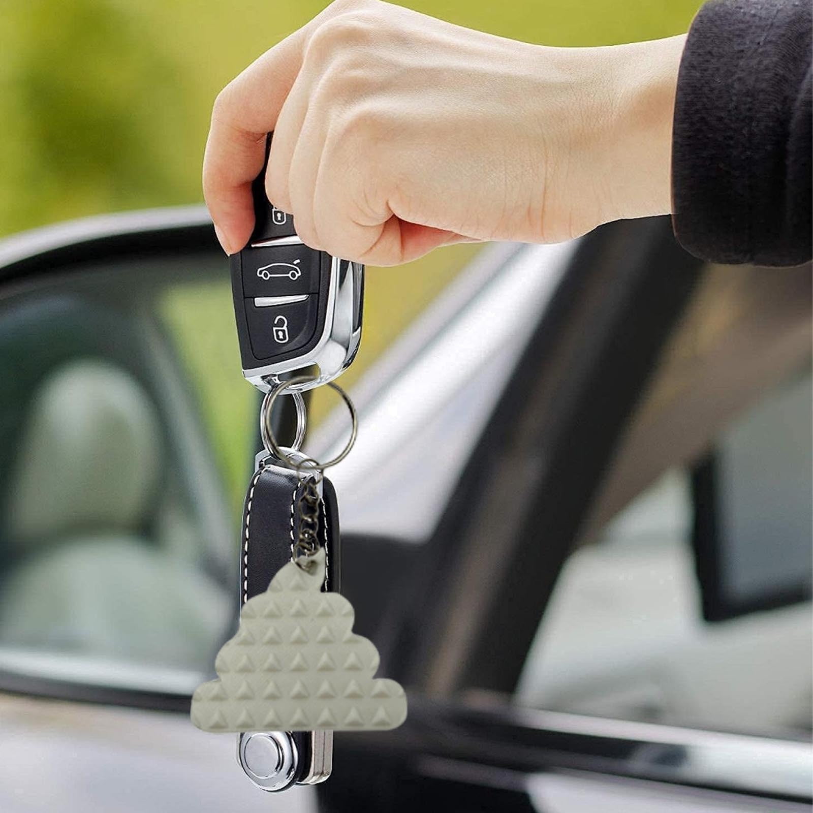 Reflexology Keychains RuiJiao Portable 3D Printed Stress Relief Keychain - Fingertip Massage ...