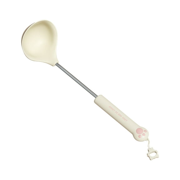 RuiJiao Silicone Kitchen Utensil Set - Cute Claw Design Non-stick Cookware Spatula, Stir-fry Spoon, and Rice Spoon for Easy Cooking