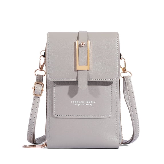 RuiJiao Women's Mini Leather Crossbody Bag with Touchscreen - Shoulder Bag, Wallet with Credit Card Slots, Ideal for Mobile Phones