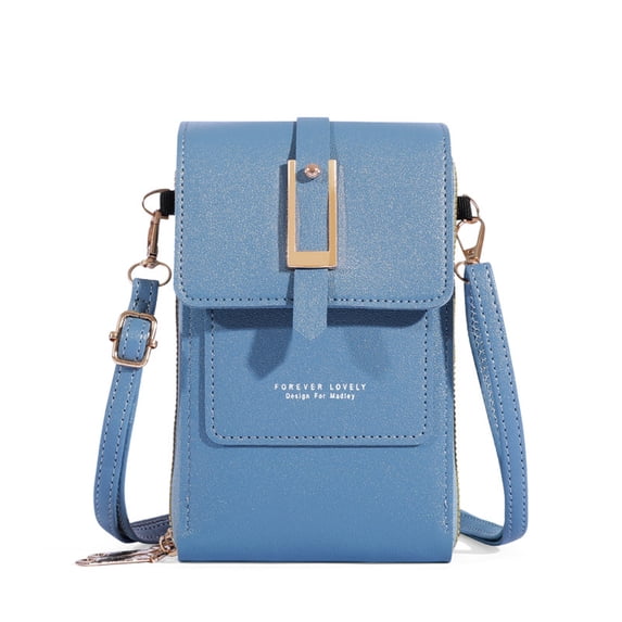 RuiJiao Women's Mini Leather Crossbody Bag with Touchscreen - Shoulder Bag, Wallet with Credit Card Slots, Ideal for Mobile Phones