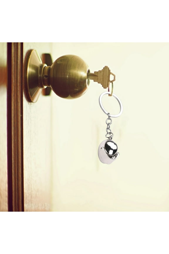 Creative Motorcycle Helmet Keychain, Metal Car Key Ring for Men, Mini Charm Car Key Fob Holder for Auto Wallet Bag