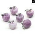 thumbnail image 1 of RuiJiao Crystal Apple Natural Stone Pendants Mixed Gemstone Healing Crystal, Energy Stone Rock Pendants for DIY Jewelry Making, 1 of 5